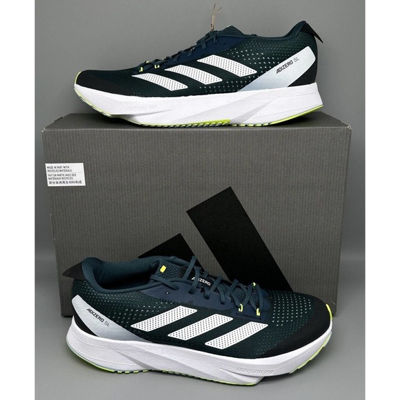 Adidas Adizero SL Running Shoes White / Wonder Blue ID6921 Men's Size 11